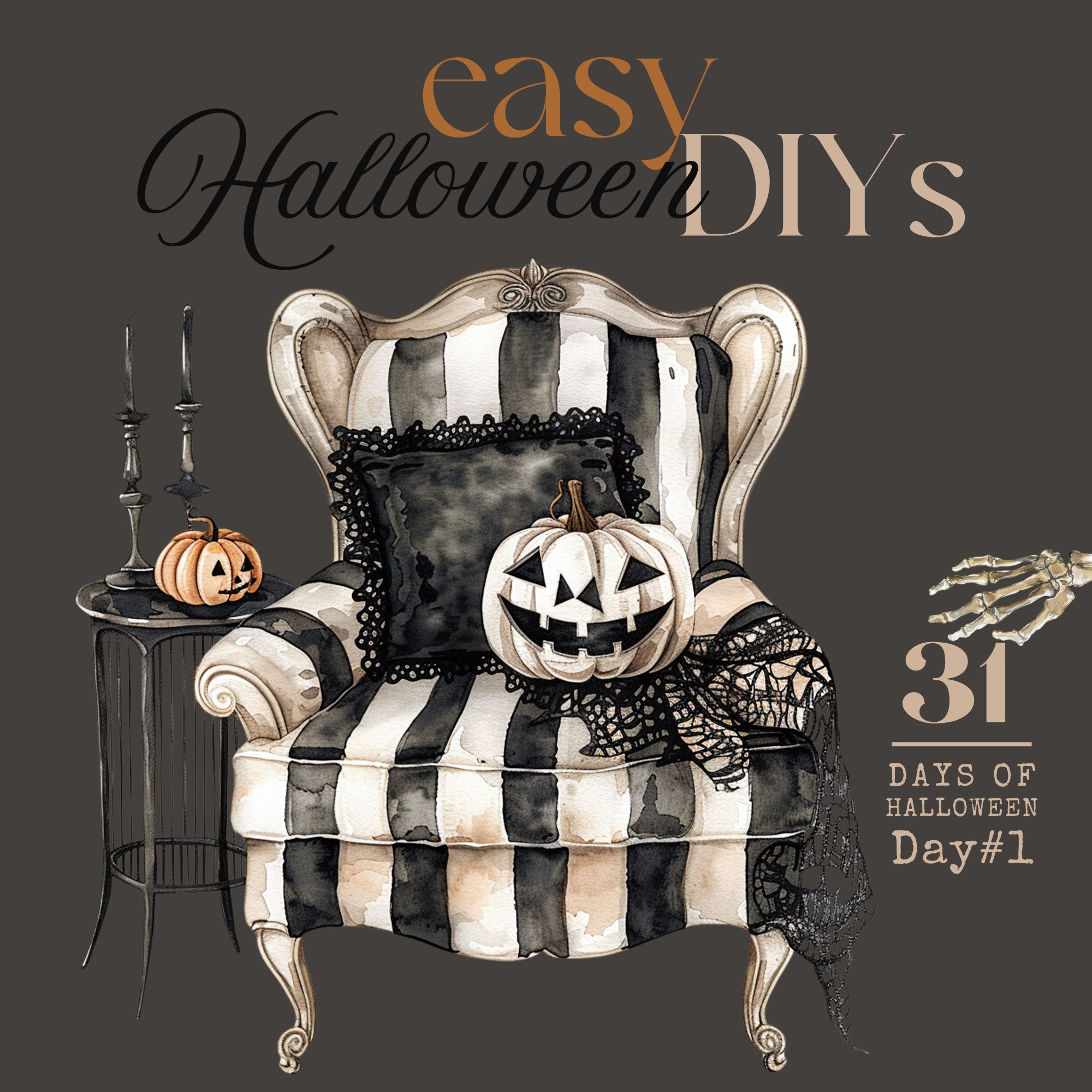 31 Days of Halloween (Kick-Off): Day #1 – DIY Decor